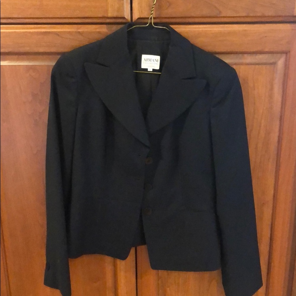 Black Armani Collezioni blazer jacket
